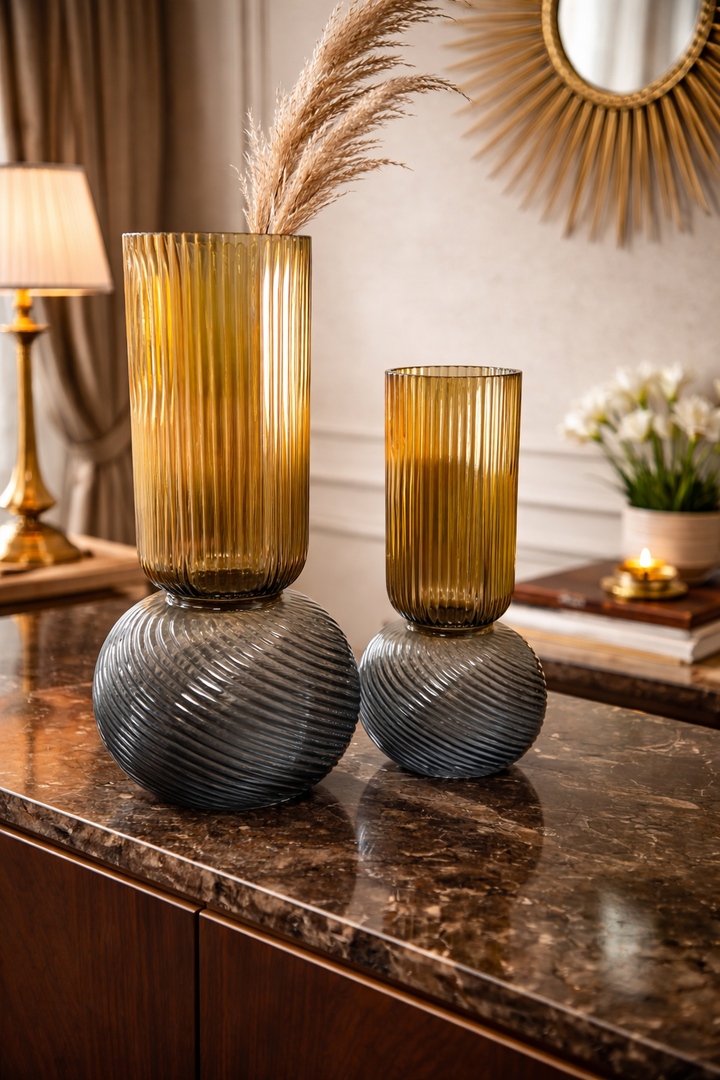 Novelle Swirl Vase Set