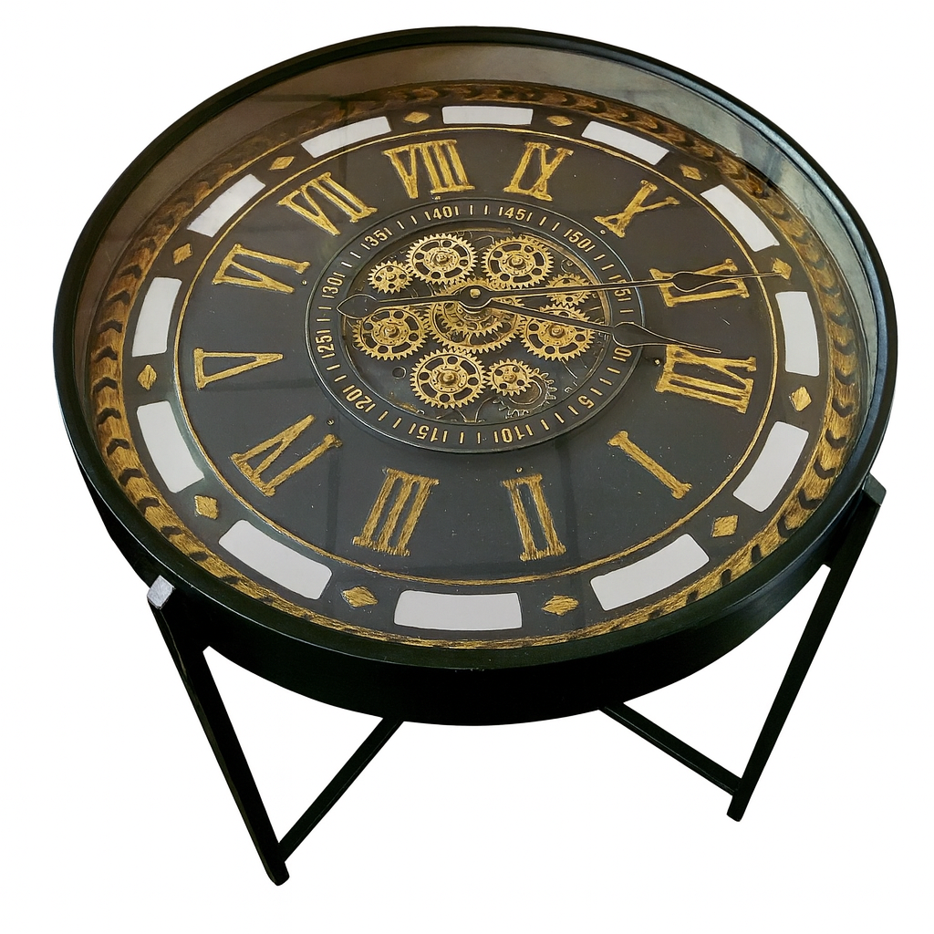 Maison Noir Clock Table
