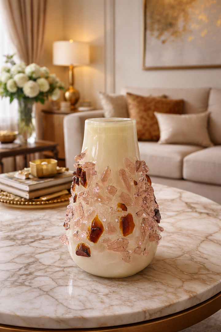 Regalia Gemstone Textured Vase