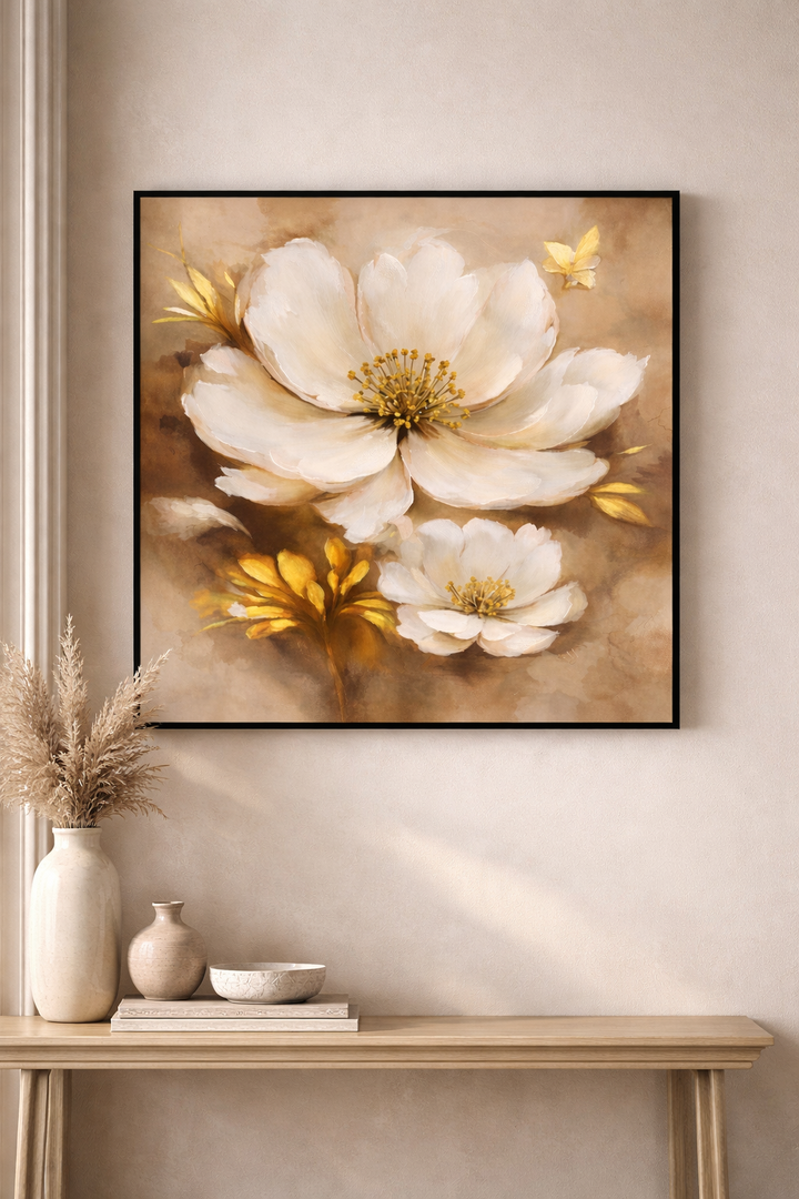 Soft Blossom Aura Canvas Wall Art