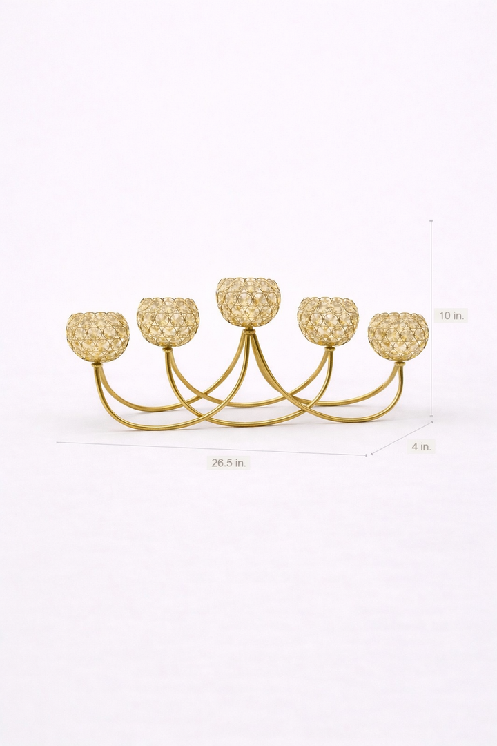 Golden Radiance Candle Stand