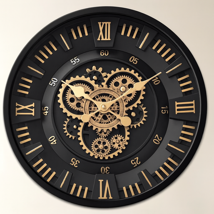 Imperium Gearwork Wall Clock Bronze / Black