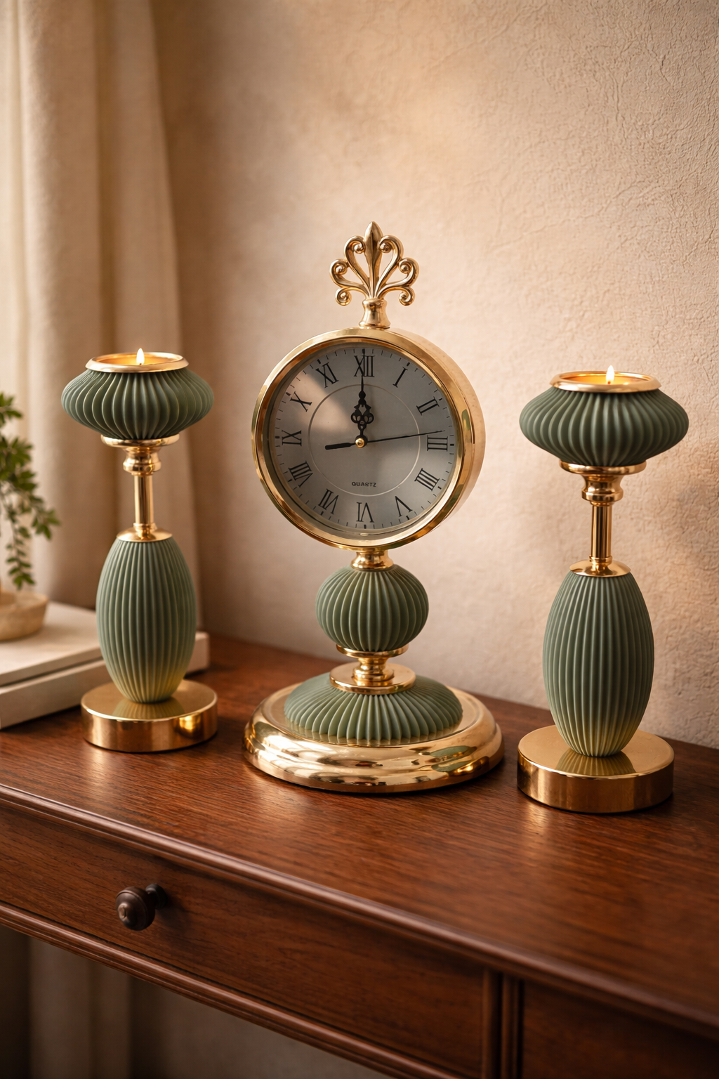Elysian Rhythm Table Clock Set