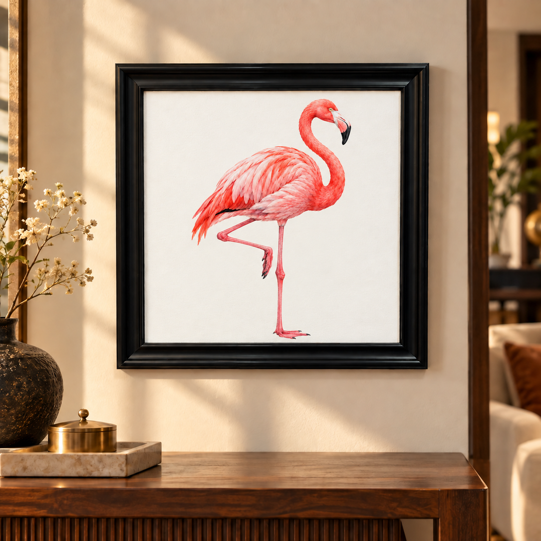 Flamingo in Profile Wall Art