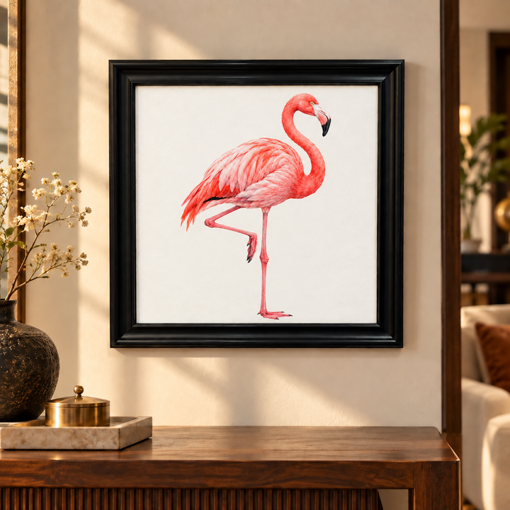 Flamingo in Profile Wall Art