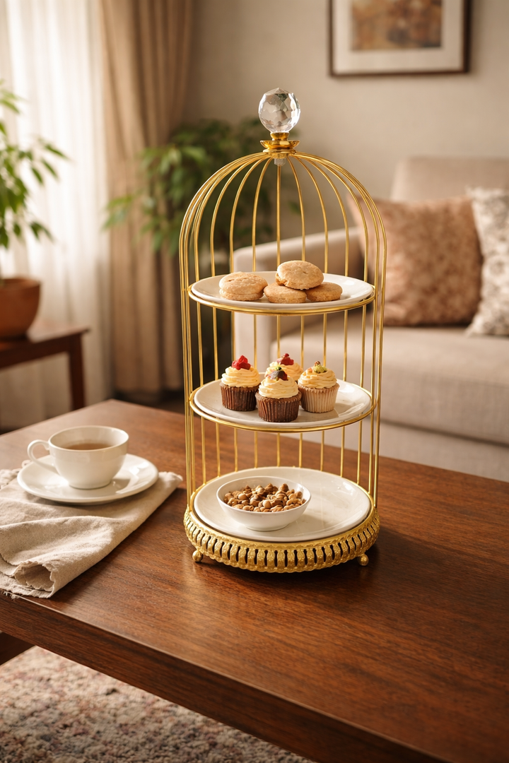 Imperial Delight Serving Stand - Round Three Tier