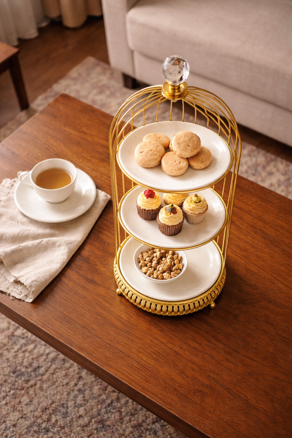 Imperial Delight Serving Stand - Round Three Tier