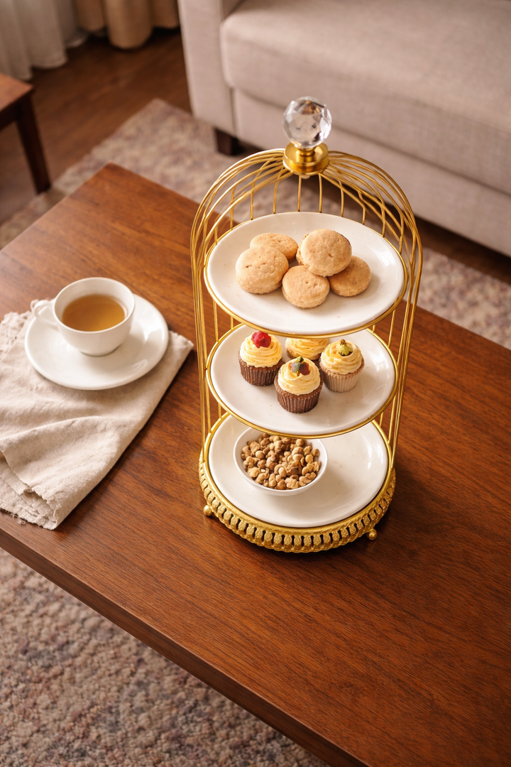 Imperial Delight Serving Stand - Round Three Tier