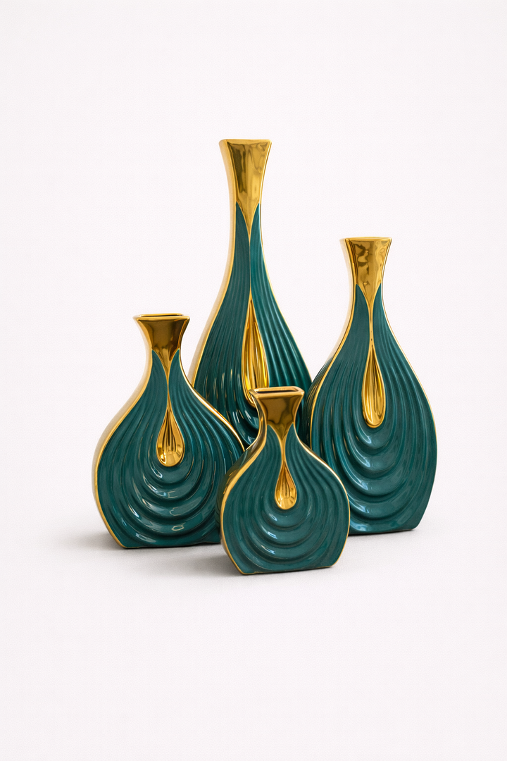 Opulent Cascade Vase Collection Set