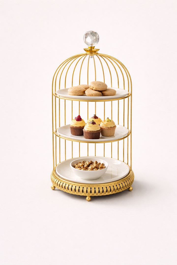 Imperial Delight Serving Stand - Round Three Tier