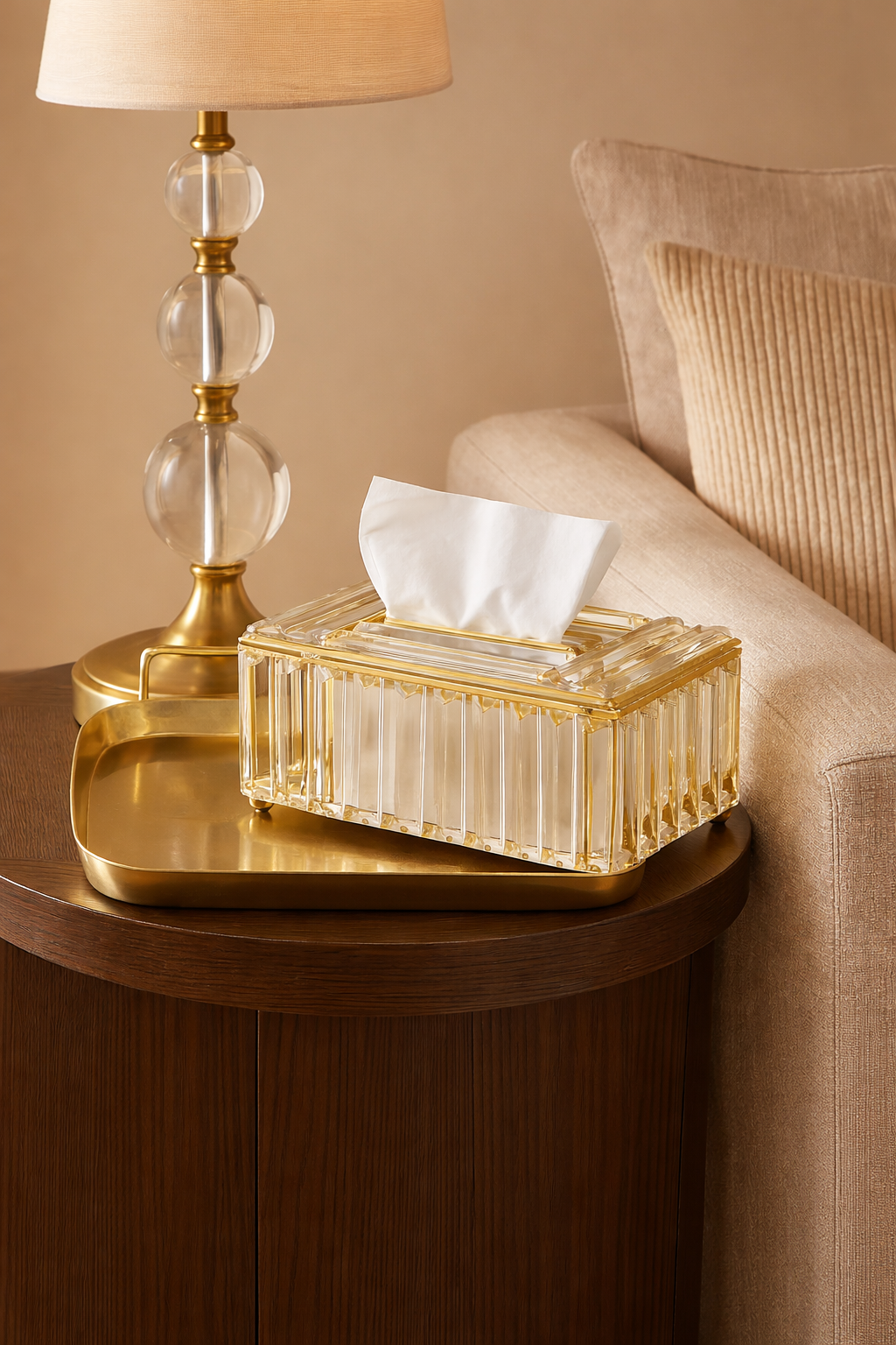 Velora Crystal Tissue Box