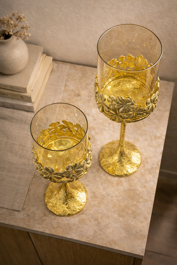 Floral Majesty Candle Stand Set