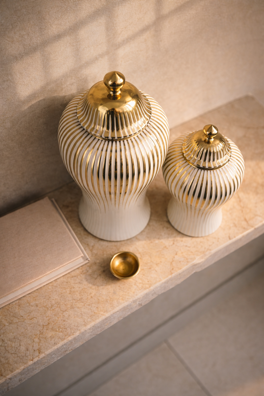 Ivory Regal Vase Set