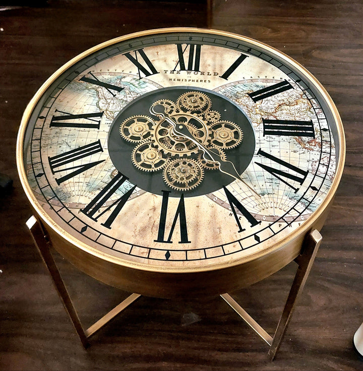 Globetrotter Clock Table