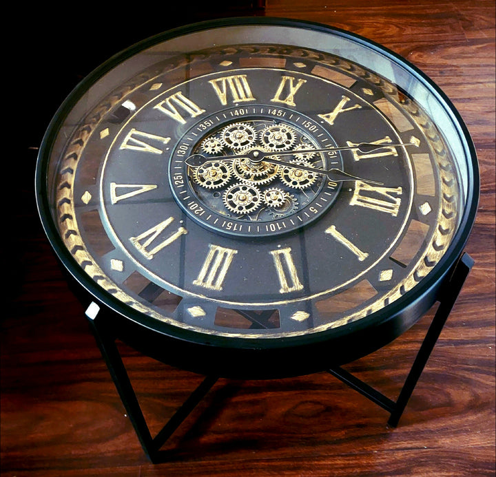 Maison Noir Clock Table