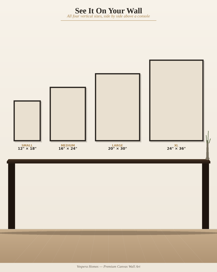 Vespera Homes size scale reference
