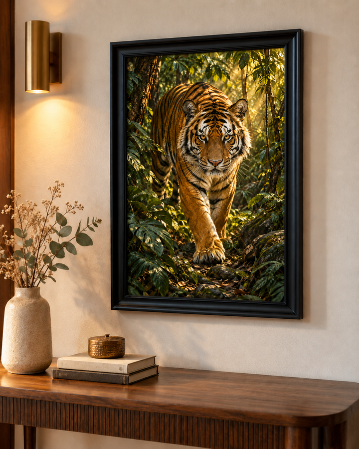 Majestic Bengal Tiger in Jungle Wall Art