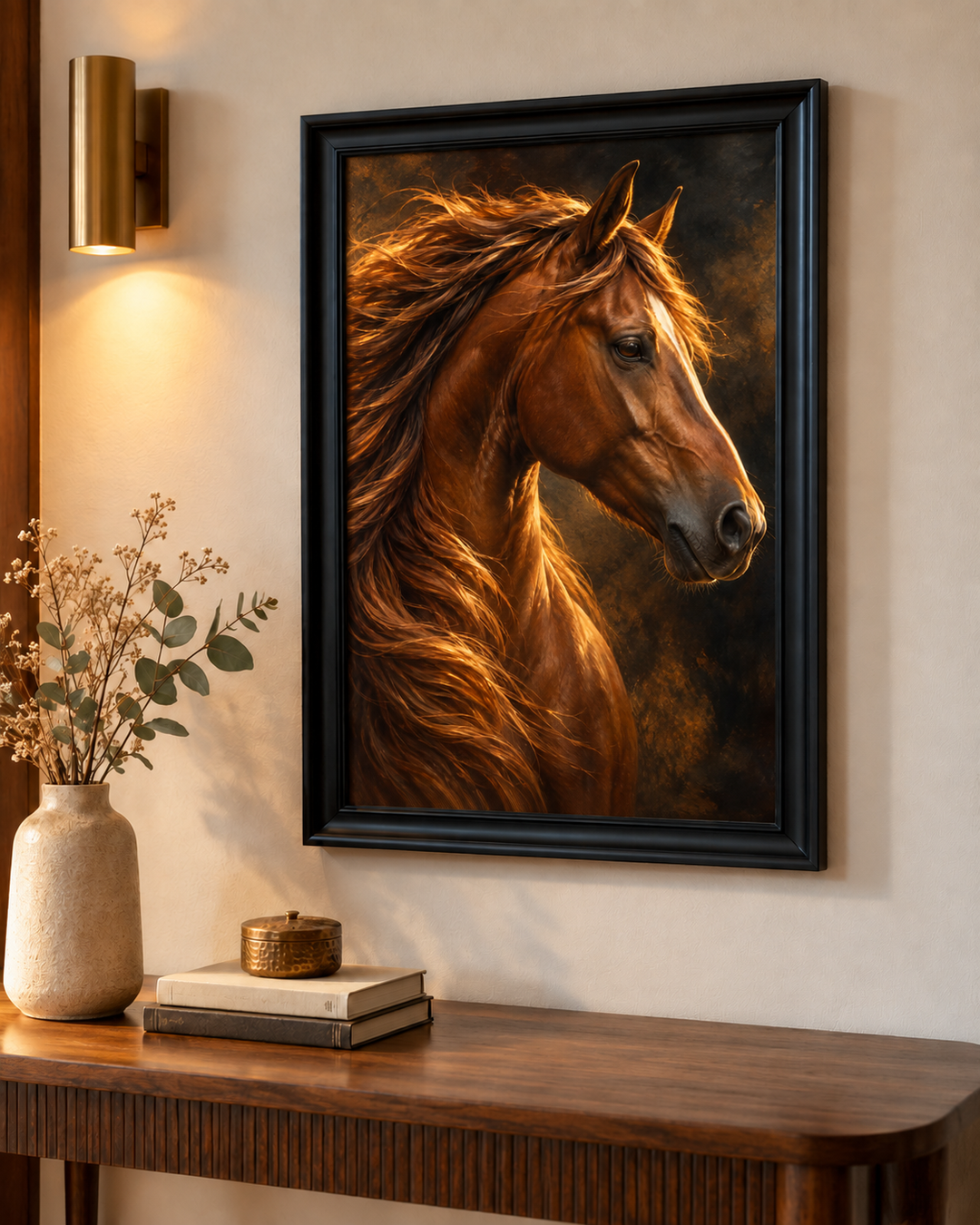 Majestic Horse Head Portrait Wall Art