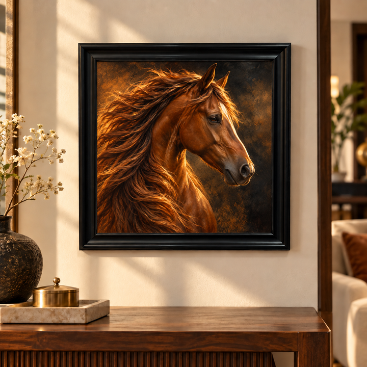 Majestic Horse Head Portrait Wall Art