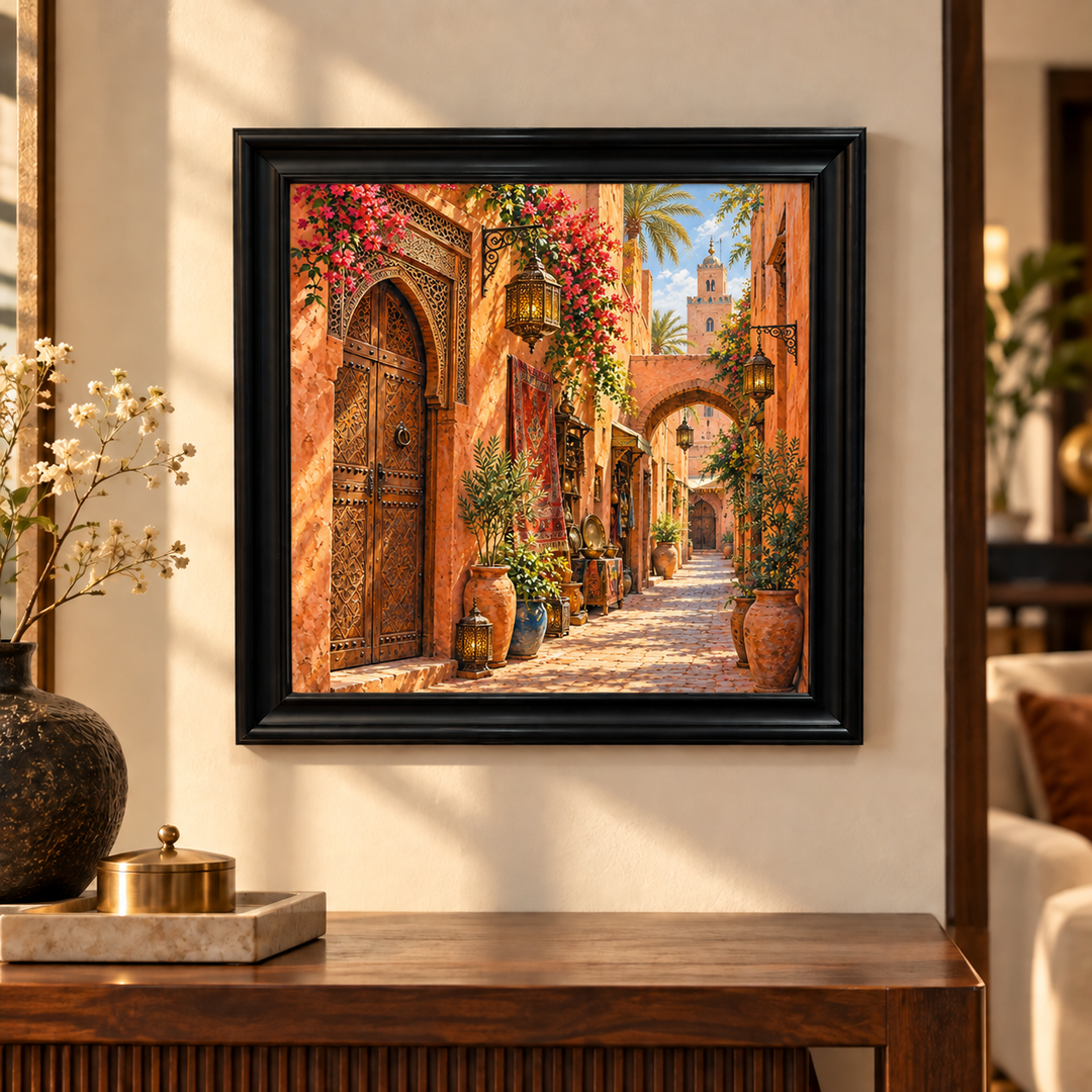 Marrakech Medina Alley Wall Art
