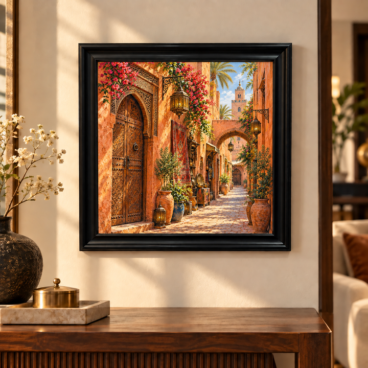 Marrakech Medina Alley Wall Art