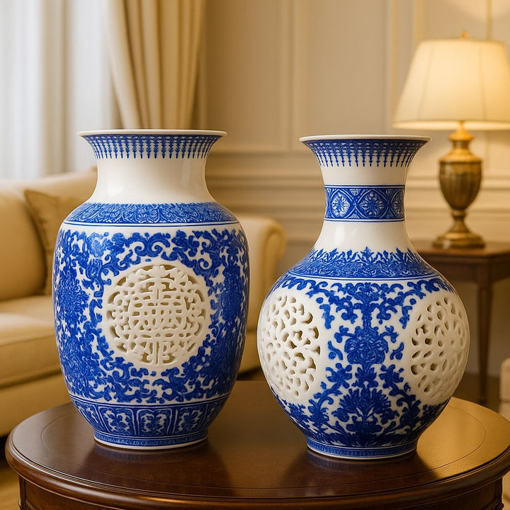 Royal Blue Grace Vase Set