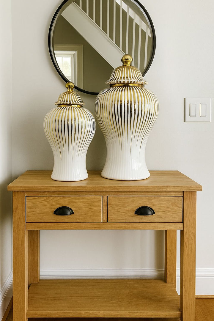 Ivory Regal Vase Set