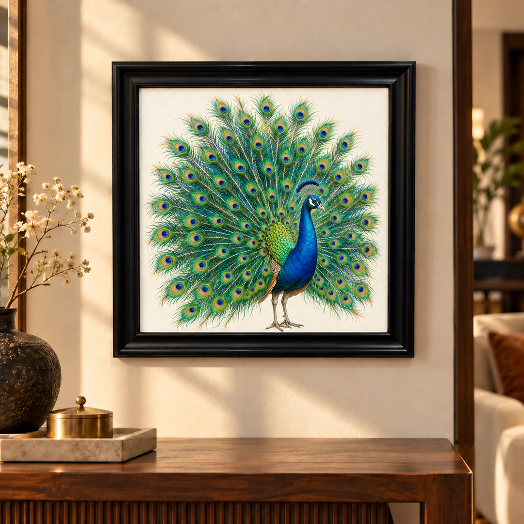 Peacock in Full Display Wall Art