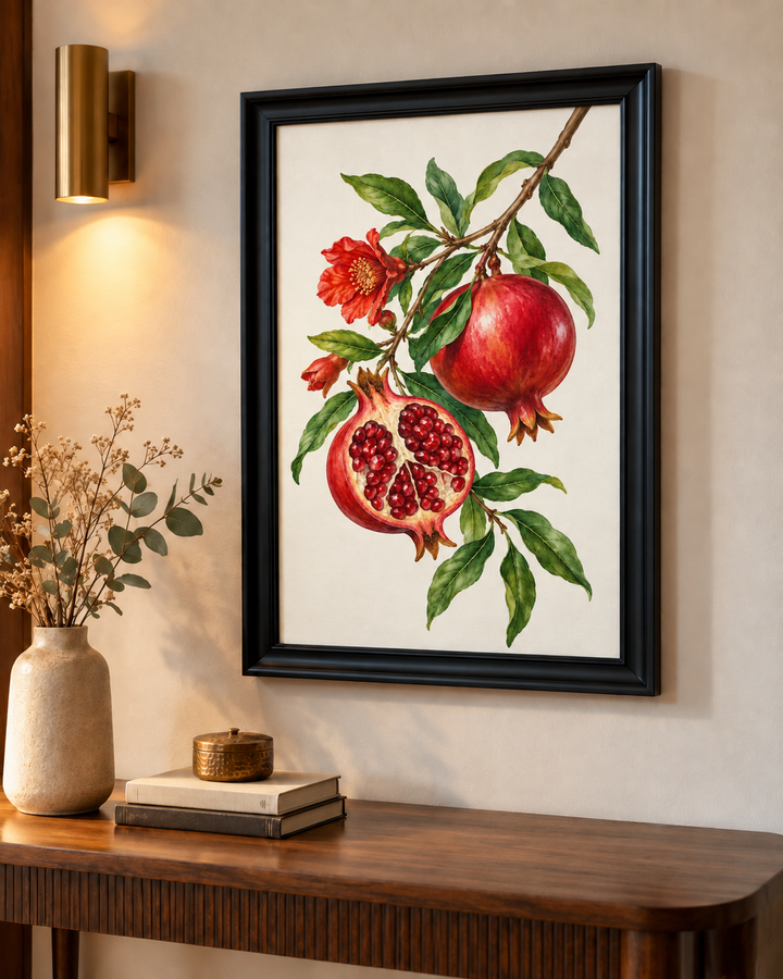 Pomegranate Branch Wall Art
