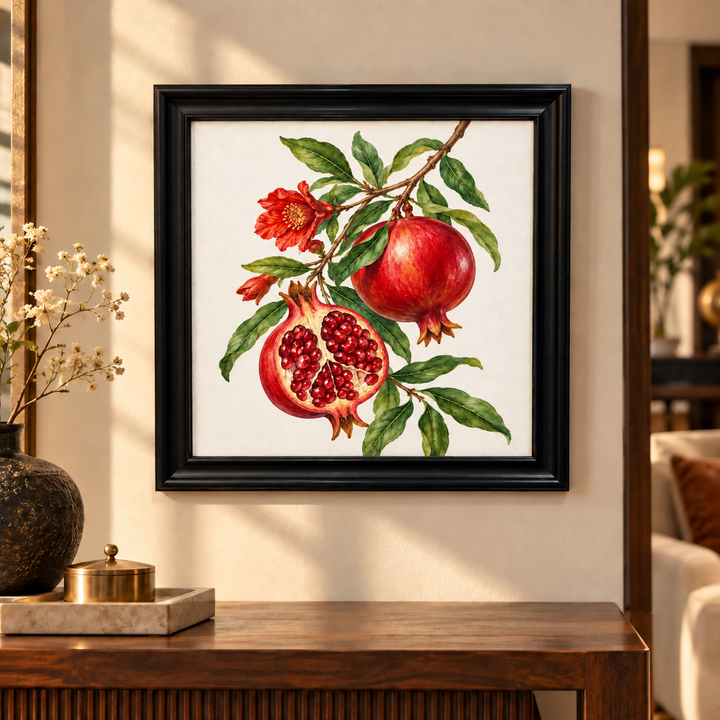 Pomegranate Branch Wall Art