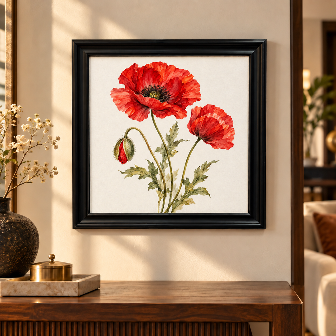 Poppy Field Study Wall Art