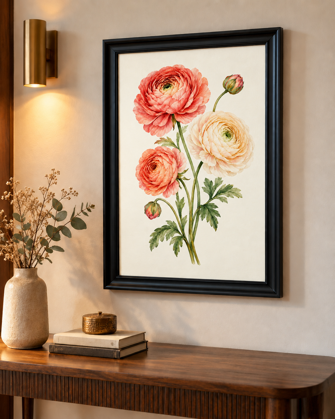 Ranunculus Cluster Wall Art