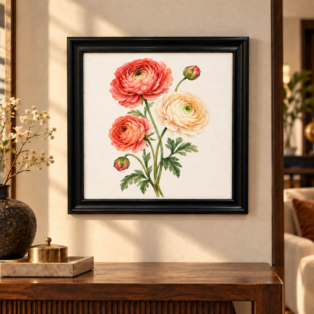 Ranunculus Cluster Wall Art