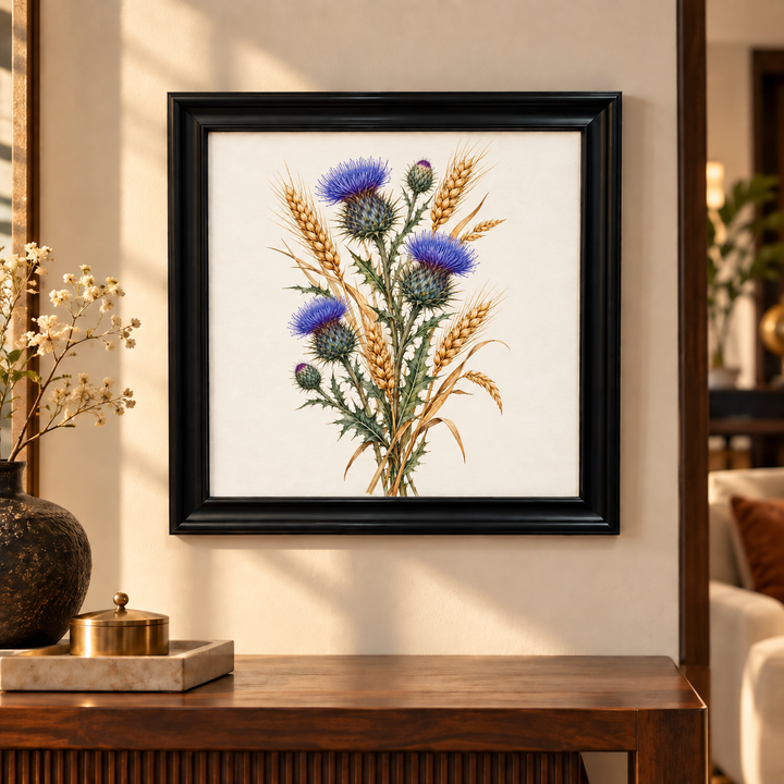 Thistle &amp; Wheat Study Wall Art