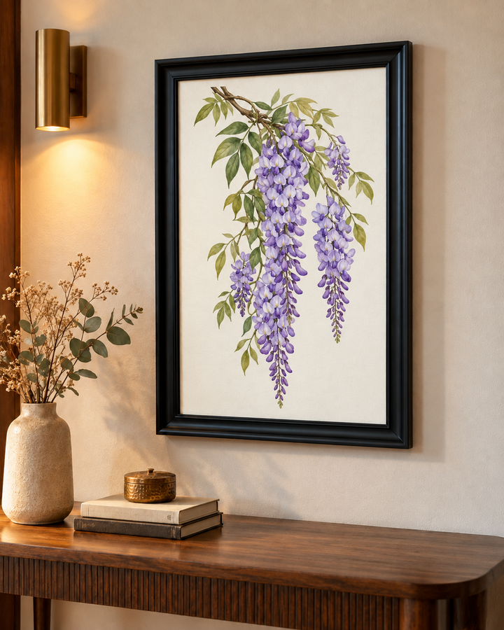 Wisteria Trailing Branch Wall Art