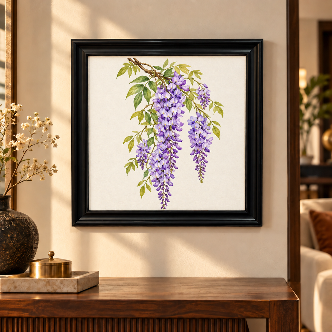 Wisteria Trailing Branch Wall Art