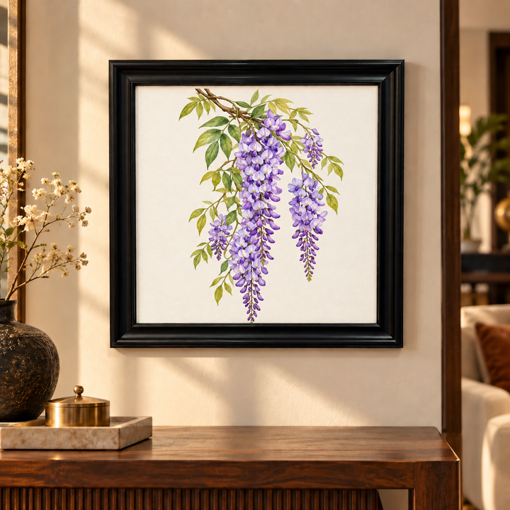 Wisteria Trailing Branch Wall Art