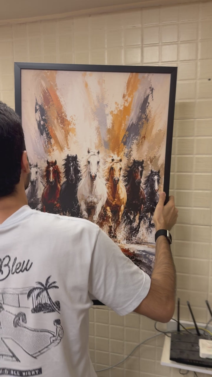 Seven Horses Ascend Wall Art