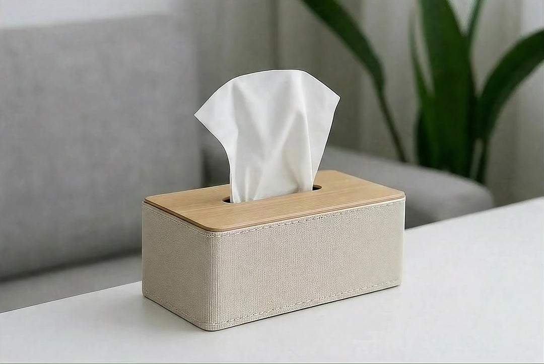 Lunara Leather Tissue Holder