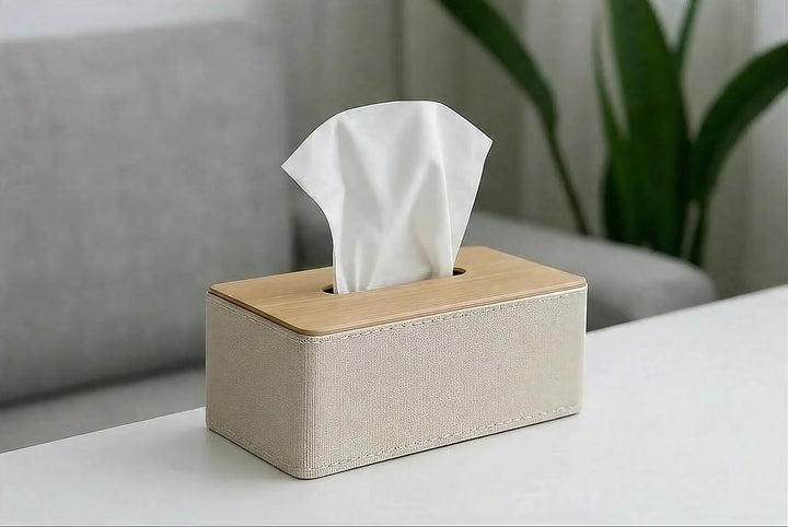 Lunara Leather Tissue Holder